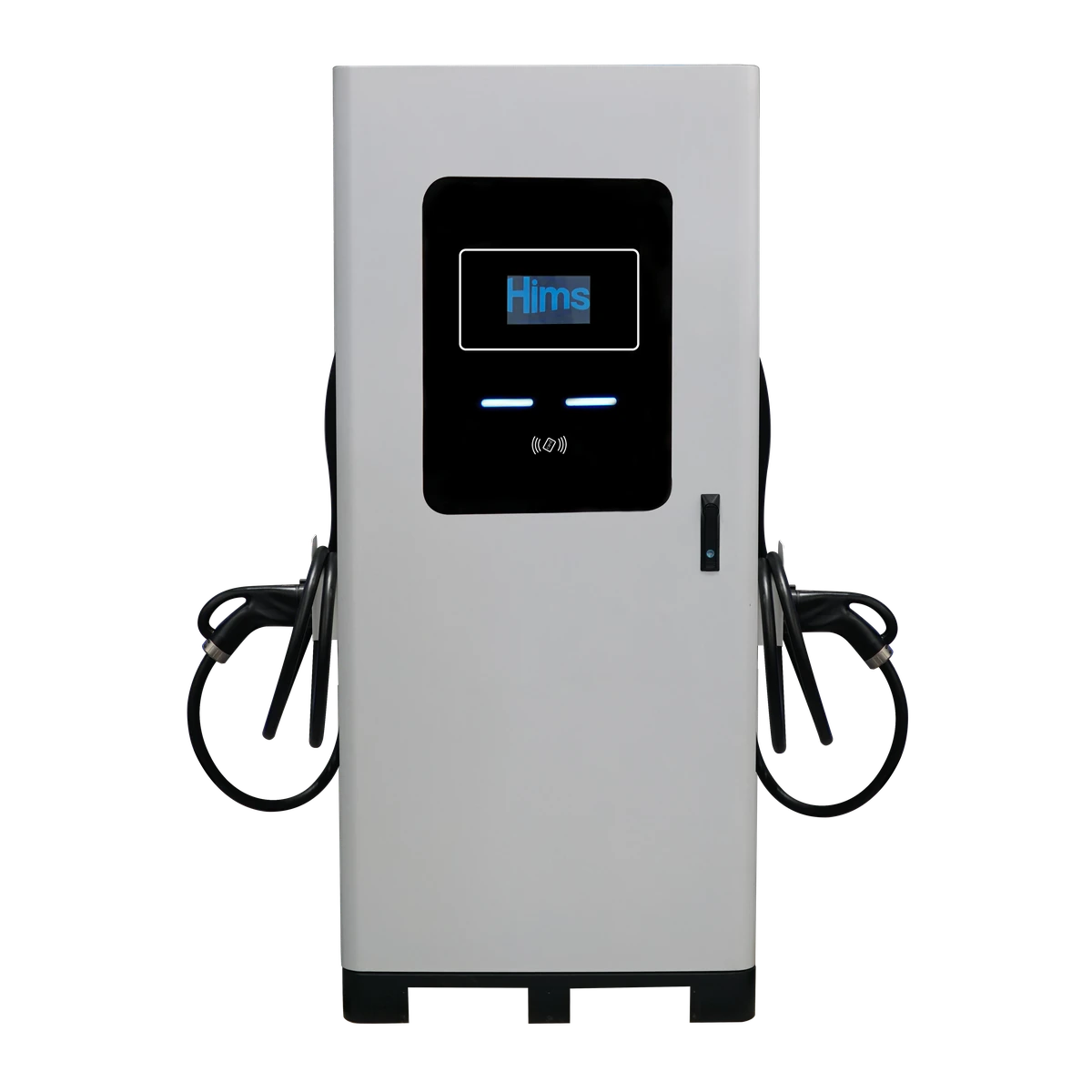 HCDC-S2-120 (DC120) çift CCS2 kablolu ön görünüm